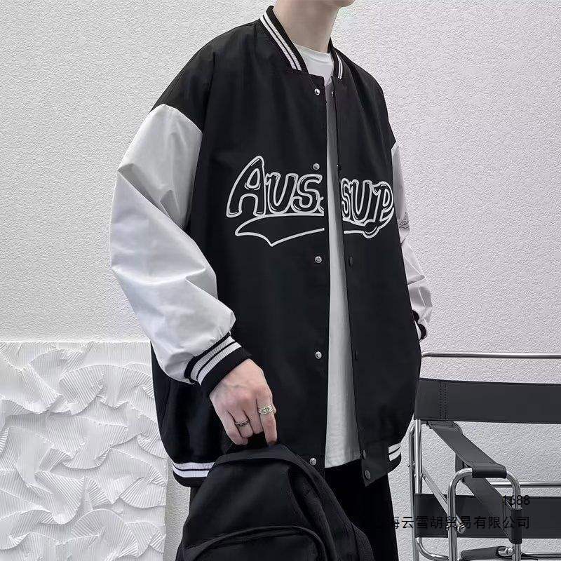 American-style baseball jacket for men, loose casual jacket for autumn 2026, new model for teenagers, spring and autumn student Hong Kong style coat