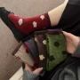 外穿小众秋冬撞色堆堆袜