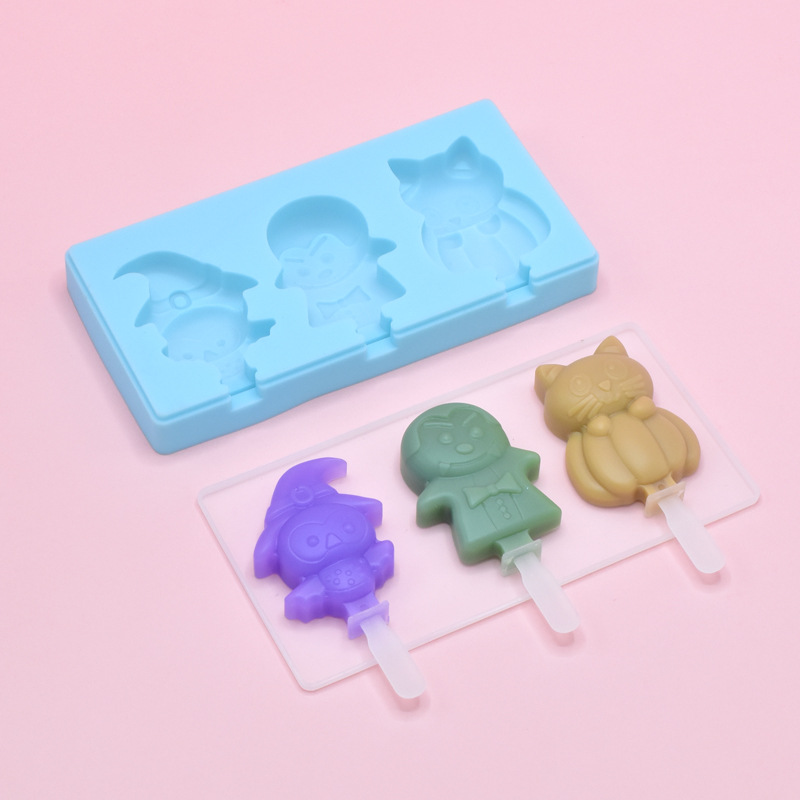 Transfronterizo molde de helado de dibujos animados molde de helado molde de paleta de queso molde de silicona jalea niños DIY