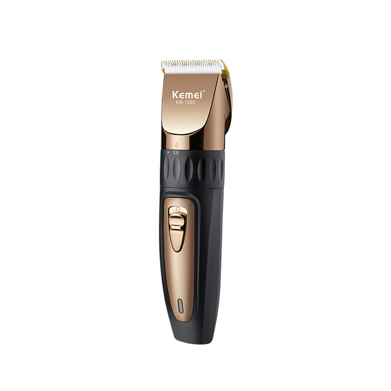 Cortadora de cabello eléctrica al por mayor transfronteriza kemei KM-1255 mini cargador de cortadora de cabello recargable universal