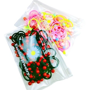 Children's Hair Rope Red Bean Rubber Band Does Not Hurt Hair Tie Braid Headwear Hair Ring Korean Girls Baby Simple Hair Rope Hair Accessories