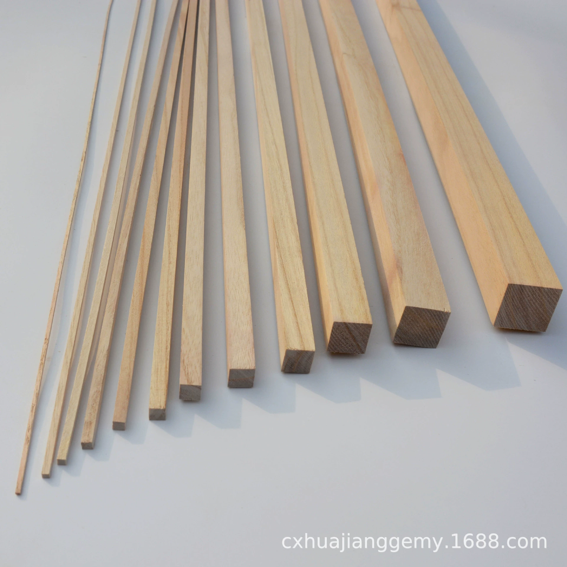 Продажа павловнии деревянной полосы DIY материал ручной работы из цельной древесины пробковая полоса материал модели здания Длинная Деревянная полоса оптом