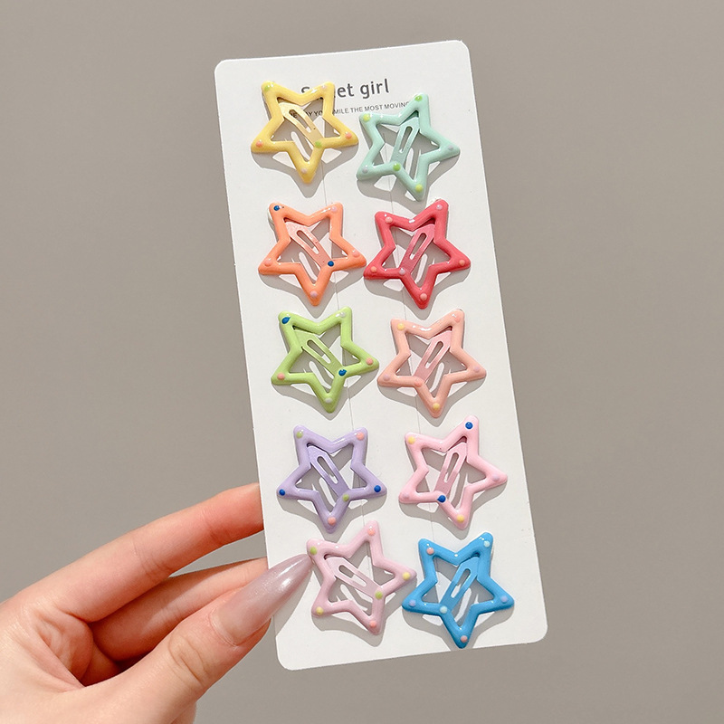 Broches para Cabello BB con Estrella de Cinco Puntas Aleación para Mujeres