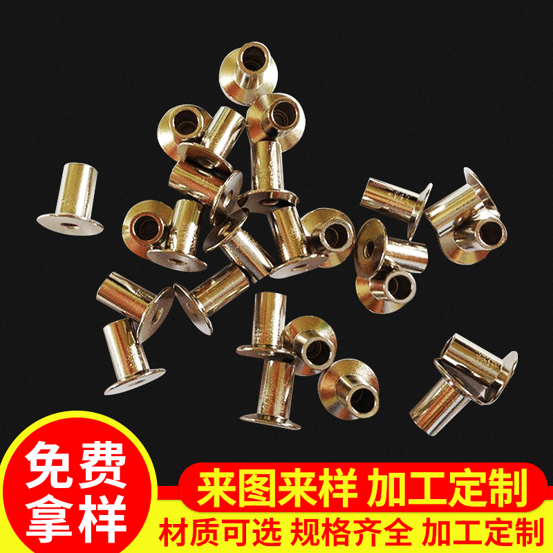 Non-Standard Custom Hollow Rivet Round Head Fastener Flat Head Rivet Stainless Steel Hollow Rivet
