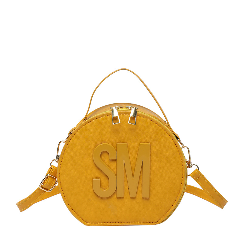 2025 primavera nueva impresión de letras de moda redondas personalidad simple nicho ocio mochila de tendencia de mujer viaje