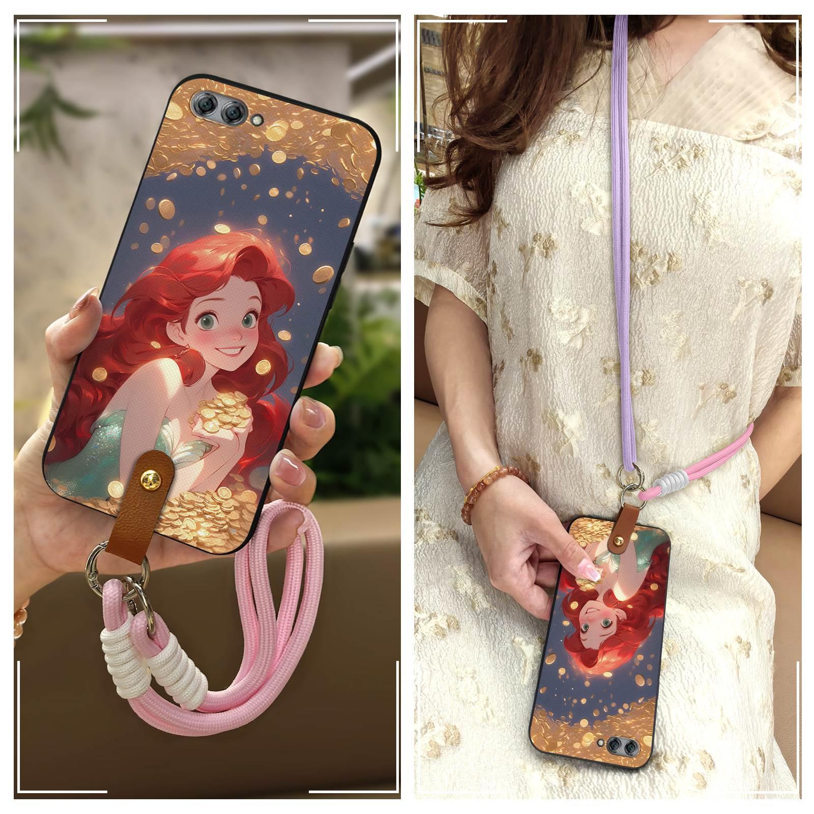 Suitable for Huawei Mobile Phone Case Couple Cute Creative Dustproof Q Version Women's Soft Shell Satchel Halter Trendy Wristband