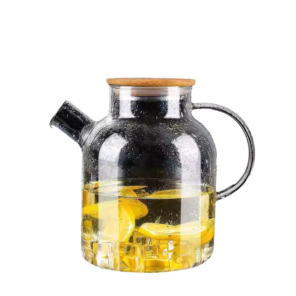 tetera de vidrio tetera de té doméstica tetera de té hervida tetera de té al vapor resistente al calor de gran capacidad hervir tetera de agua tetera de flores tetera de té