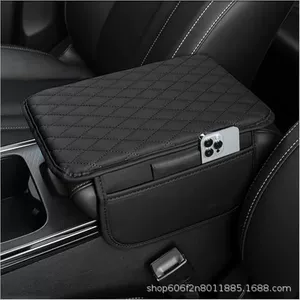 Car armrest box pad, universal for all seasons, stylish car storage pocket, elbow center heightening pad, multifunctional