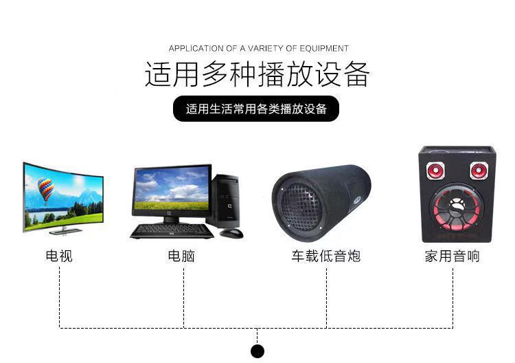 Factory Direct Sales 56810inch Square Cabinet 12V24V220V Bluetooth Card Audio Car Subwoofer Car