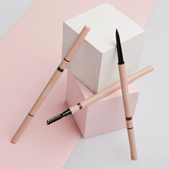 Flortte Flower Lolita Double-Ended Ultra-Fine Eyebrow Pencil Flower Lolia Women Waterproof Sweatproof Non-Fading Automatic