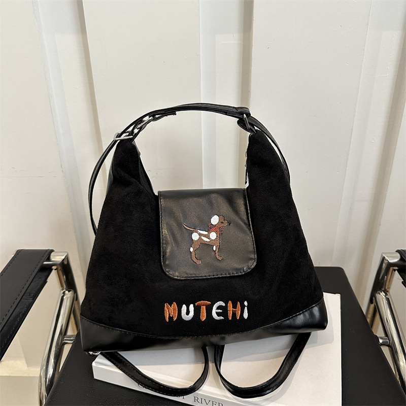 2024 nueva mochila de hombro de dibujos animados encantador bolso de brazo grande bolso de mano esmerilado bolso de mujer