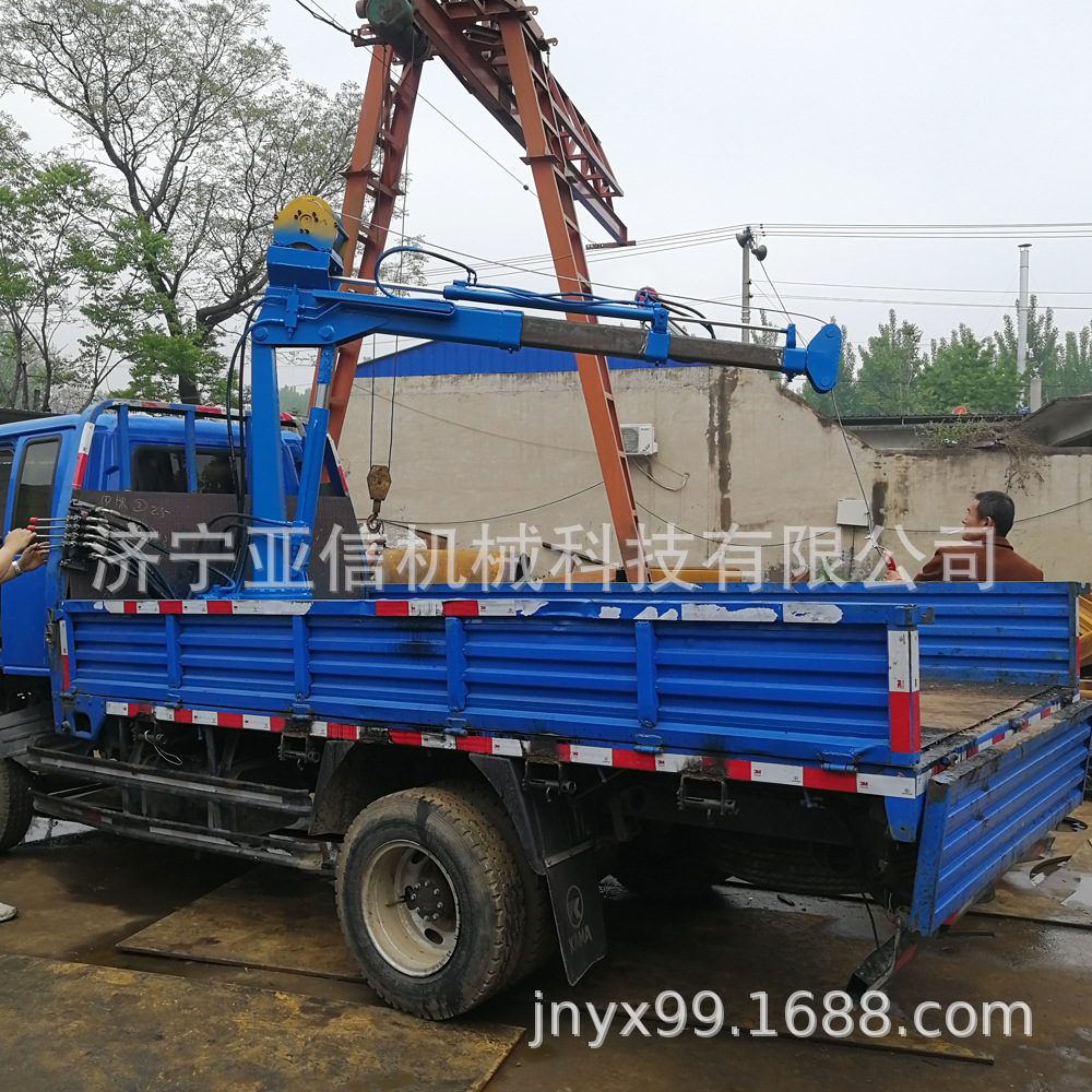 船用折臂吊 移动式折臂吊 车载2吨3吨折臂吊 轻卡车1.2吨随车吊