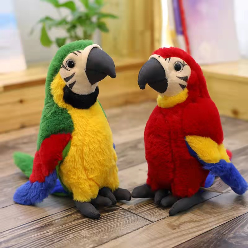 Nueva simulación Macaw muñeca Rio aventura loro muñeca máquina pájaro muñeca de peluche de juguete al por mayor