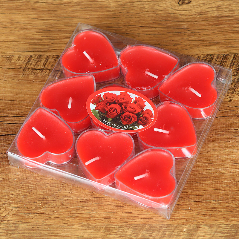 Velas con forma de corazón para cenas románticas y cumpleaños_voghion.com