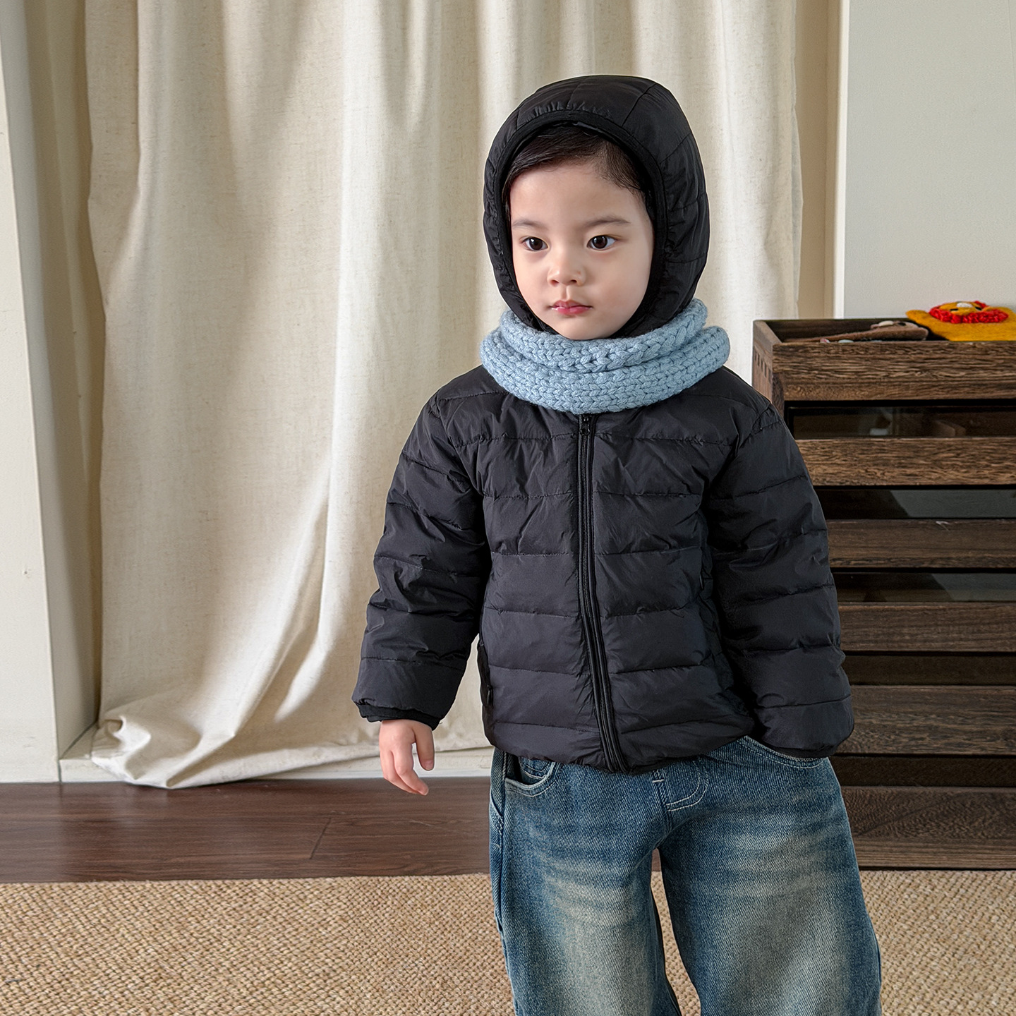 Ingke ropa infantil chaqueta de plumón para niños ropa de invierno 2025 joven maestro 90 blanco chaqueta de ropa para niños ropa de bebé