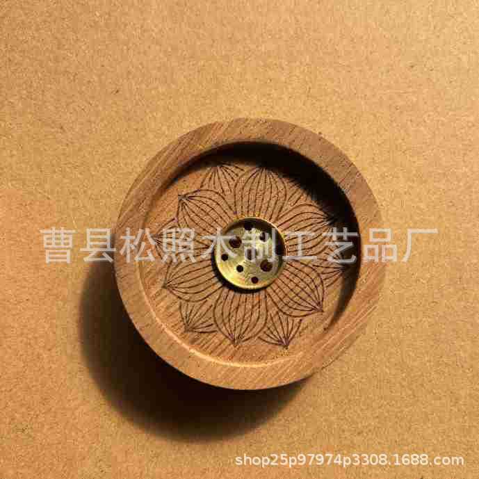 Amazon aromaterapia palo soporte loto de madera recipiente de fumar meditación accesorios hogar aromaterapia base titular de incienso de madera