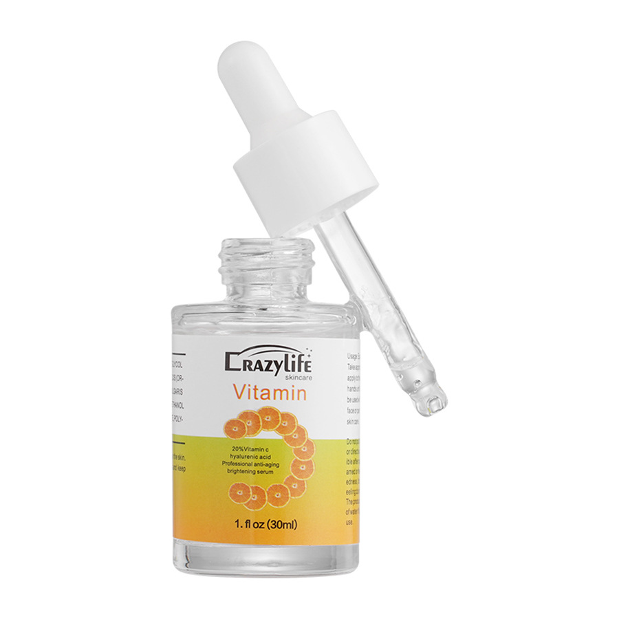 Crazylife Sérum hydratant à la vitamine C pour la peau du visage 30 ml_voghion.com