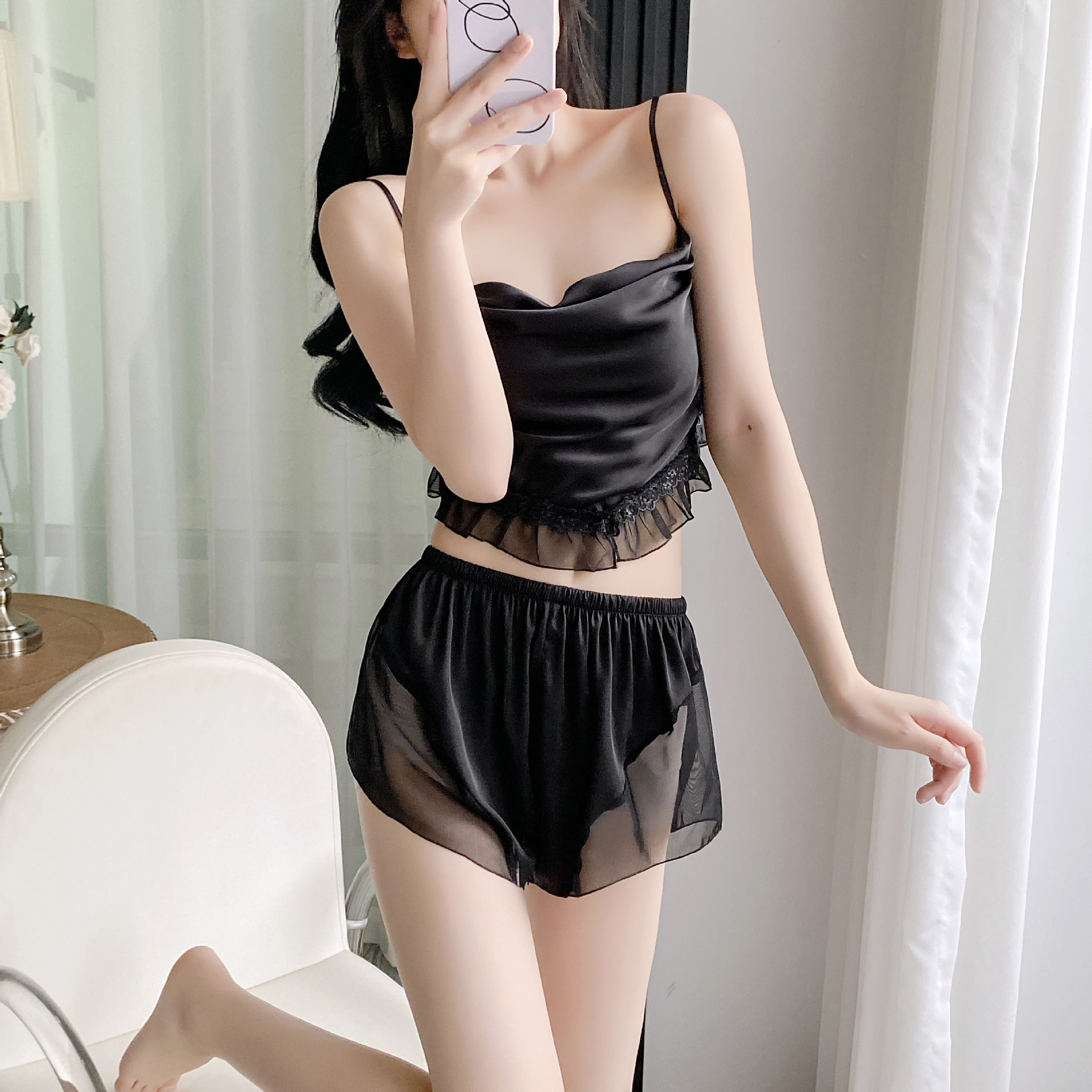 216 블랙(서스펜더 쇼츠)