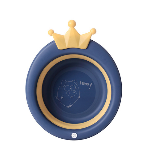 Folding baby washbasin, children's butt washing baby cartoon footbath, portable basin manufacturer wholesale