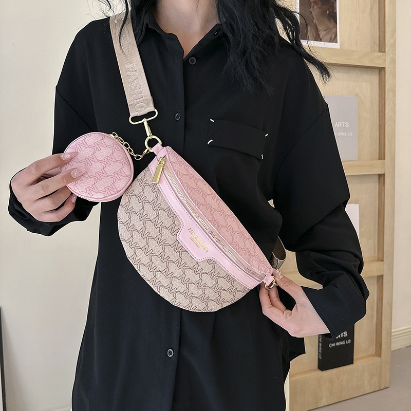 Bolsos al por mayor transfronterizos para mujeres 2025, bolsos de cintura de moda, bolsos de hombro anchos, bolsos de hombro, lujosos