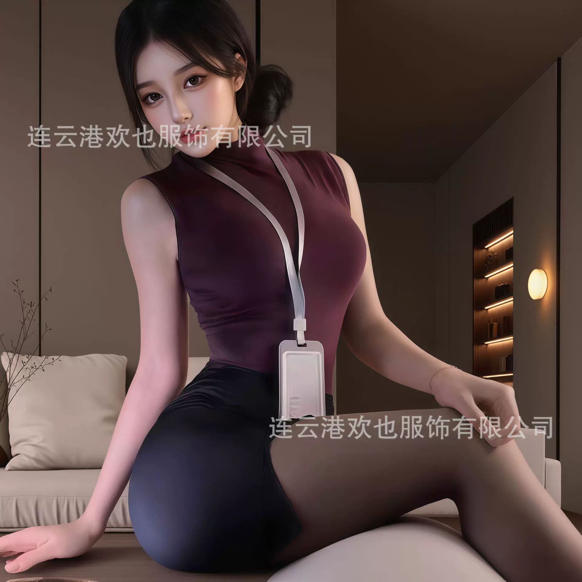 欢也情趣内衣性感ol女秘书制服包臀裙纯欲战袍情趣套装女0377