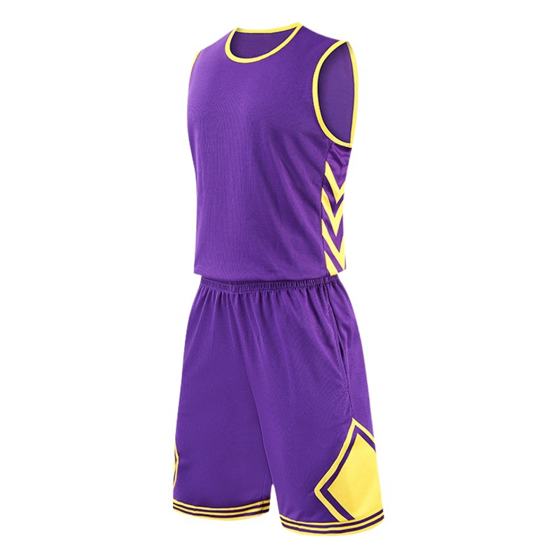 New American Adult Basketball Uniform Suit Men's Vest Outdoor Game Quick-Drying Breathable Sports Jersey Summer Uniform