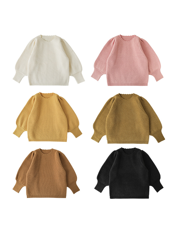 Camiseta de Moda para Niñas Qiuduo, Primavera y Otoño 2025, Nuevo Suéter Infantil de Estilo Coreano, Top Sencillo para Bebés