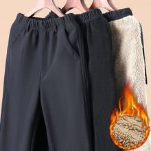 羊羔绒加绒外穿中年加厚中老年人男士秋冬季爸爸裤子保暖棉裤男裤