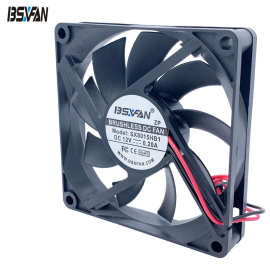 8015散热风扇 12V 24V 静音IP65防水 双滚珠 LED灯 除湿机风扇