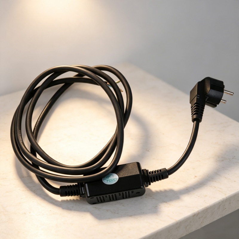 16A European standard power cord with leakage protection, over-current protection, and anti-electric shock protection. European power cord plug