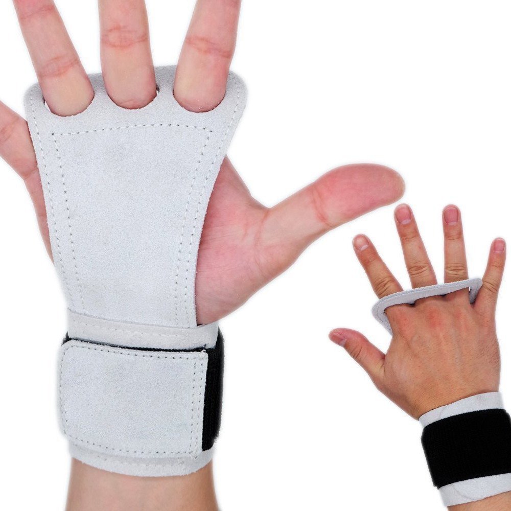 Pull-up agarre cinturón de refuerzo de tirón duro CINTURÓN DE Fitness deportes pulsera de cuero de vaca protección de la palma al por mayor