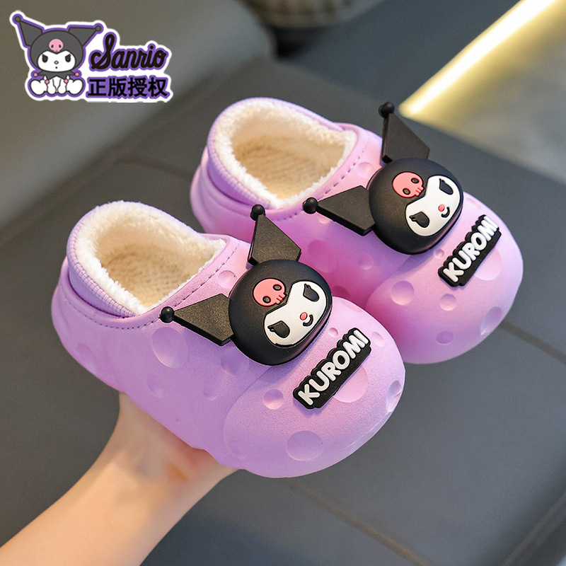 Sanliou zapatillas de algodón de invierno para niños, niñas y niñas, cálidas y impermeables, Lomi, bolsas de tacones de algodón para niños en casa