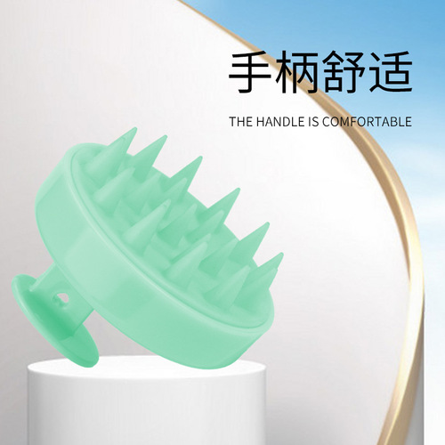Factory Silicone Hair Brush Scalp Massage Gentle Shampoo Brush Head Cleaning Home Shower Comb Hair Tool