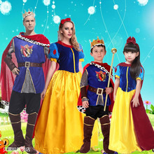 万圣节成人礼服白雪公主裙国王王子服装儿童舞台演出cosplay服装