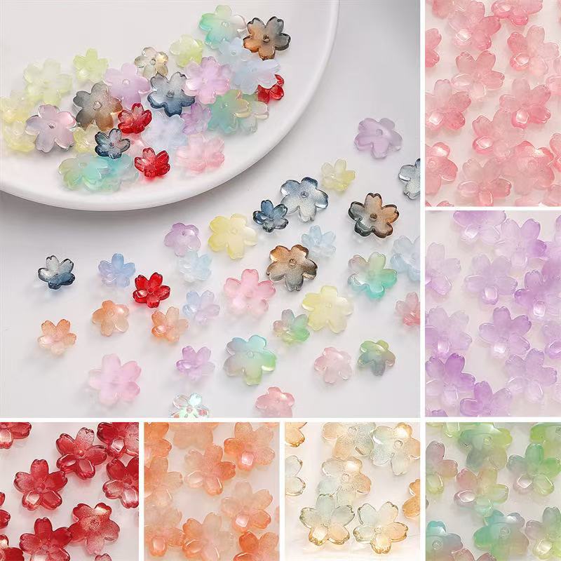 10/15mm Czech Glazed Cherry Blossom Antique Mobile Phone Shell Children's Hairpin DIY Hairpin Niang Hanfu Accessories 10/15mm Czech Glazed Cherry Blossom Antique Mobile Phone Shell Children's Hairpin DIY Hairpin Niang Hanfu Accessories