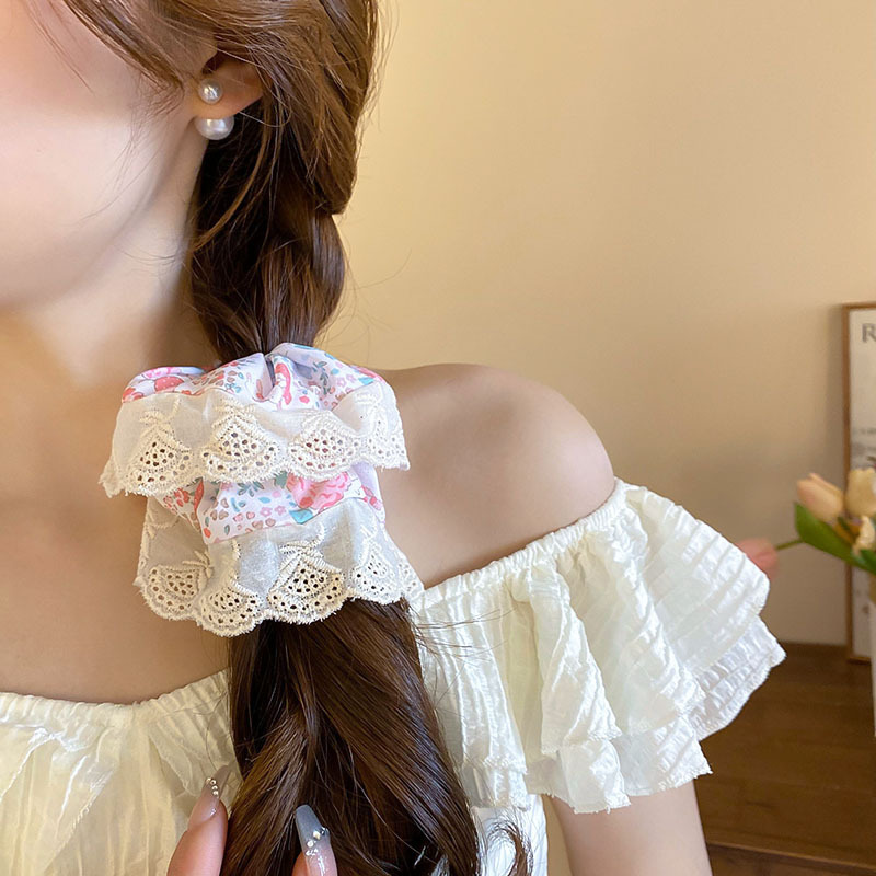 15# hair tie-pink-white
