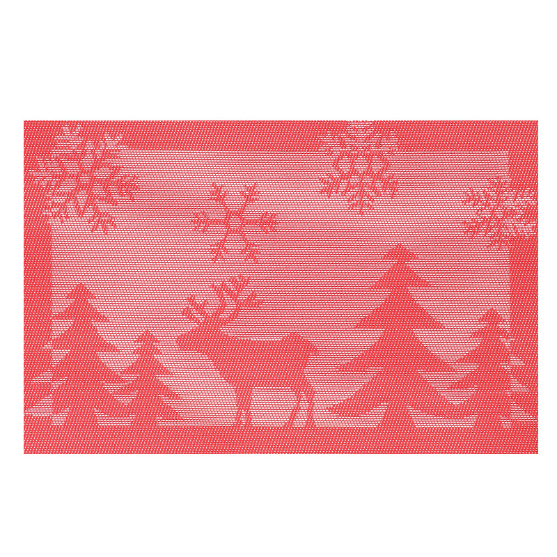 Elementos de almohadilla de Navidad rectangular simple almohadilla de comedor occidental aislante de tazas almohadilla de decoración de platos de comedor caseros de Navidad limitada