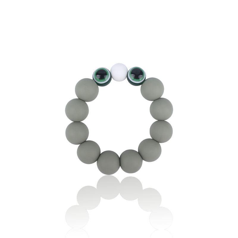 Bebé suministros de silicona perlas mordedor bebé dientes de juguete acrílico modelado de ojos Comercio exterior Nuevo