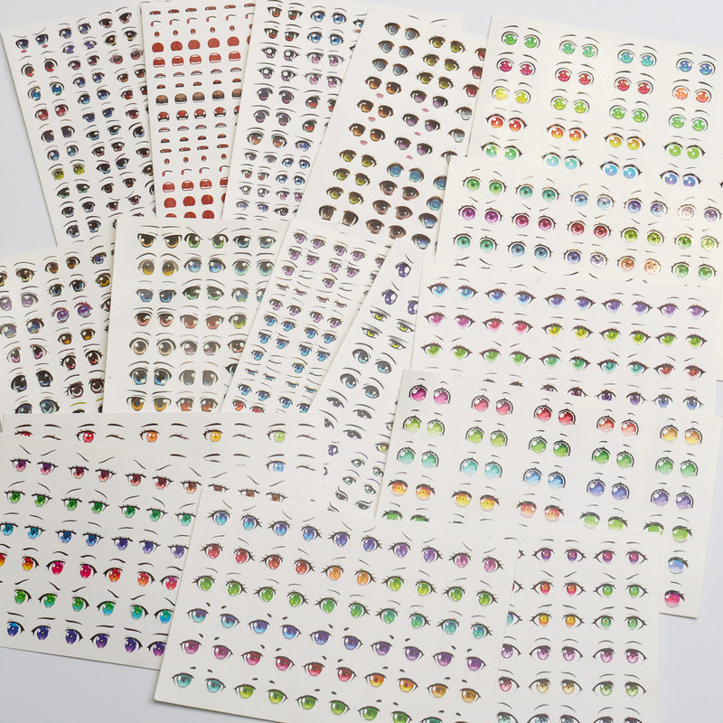Ultra-light clay colored clay soft pottery stone plastic clay water sticker diy hand doll bjd doll expression sticker mouth