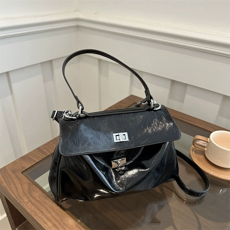 Сумка женский 2024 новый rodeo замок большой емкости портативная сумка Kelly pu премиум-класса легкая роскошная сумка через плечо