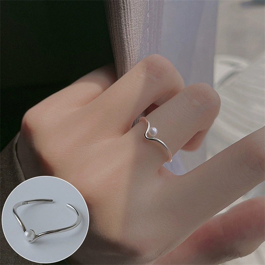 Кольцо (Brand zirconium) серебро 925 с жемчугом — лёгкая роскошь, качественное, не тускнеет