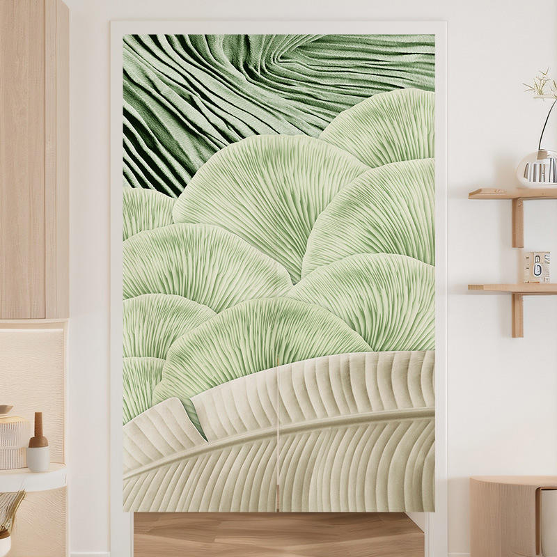 Retail Bedroom Rod Door Curtain Kitchen Restaurant Curtain Bedroom Bathroom Partition Curtain Punch-Free Commercial