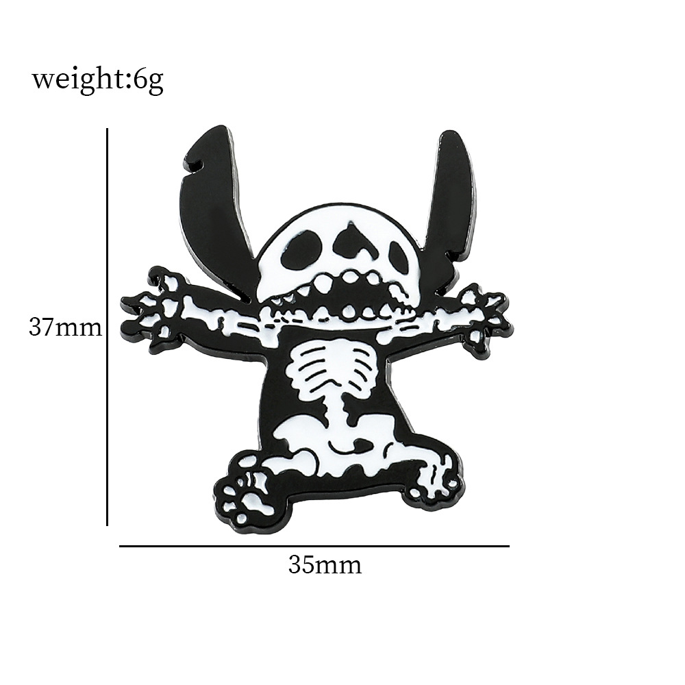 Hot Selling hundred star baby stitch creative metal badge cartoon little gold Yoda all-match brooch