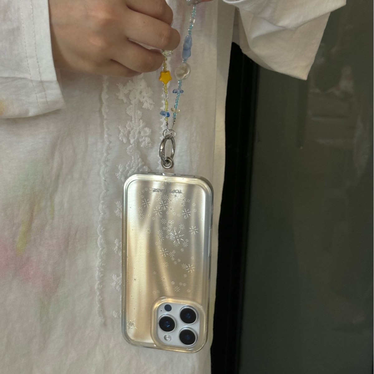 Fantasía pequeña y fresca brillo láser para Apple 15ProMax funda para teléfono móvil 16Pro cadena 14/13 nuevo 16PM