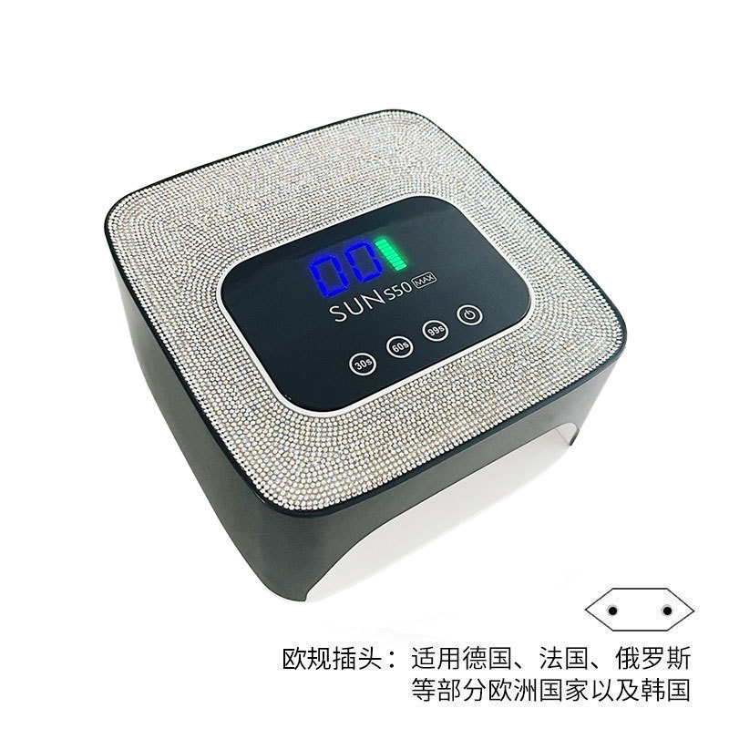 Lámpara de manicura transfronteriza 280W de alta potencia de manicura luz de terapia de almacenamiento de 57 LED pegamento de manicura lámpara de horneado de diamante manicura