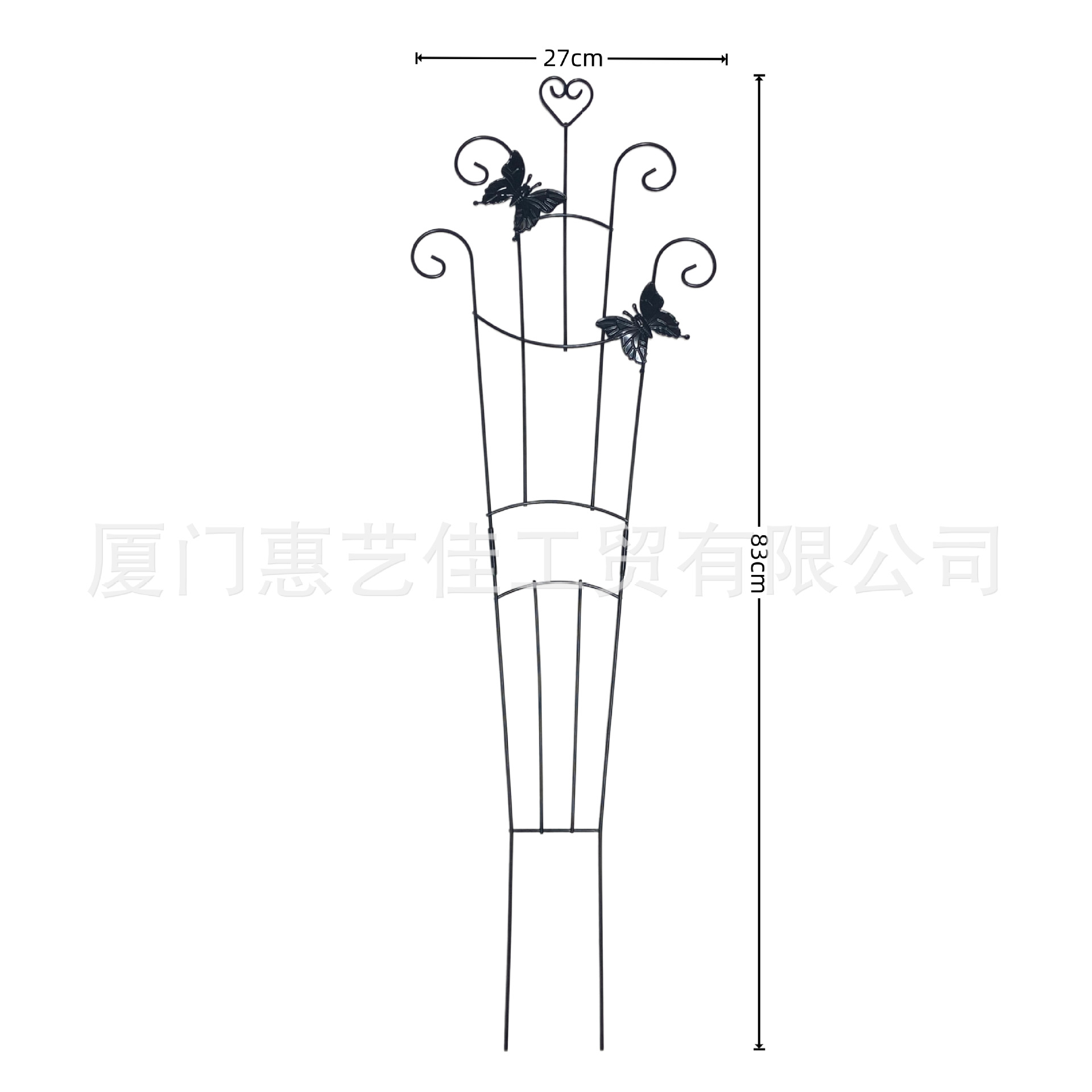 In-Stock Outdoor Potted Plant Metal Trellis Plant Climbing Frame Creative Stackable Flower Stand Gardening Climbing Plant Support