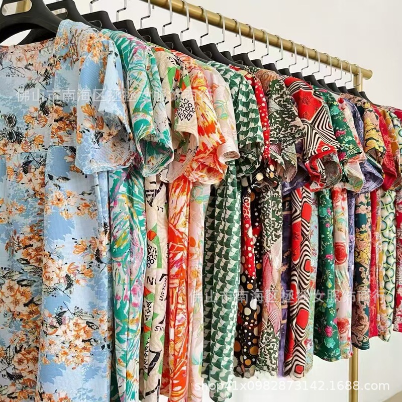 Summer New Middle-Aged and Elderly Women's Clothing Mother's Clothing Short-Sleeved T-Shirt Grandma's Clothing Loose Large Size Pullover Short-Sleeved Tops