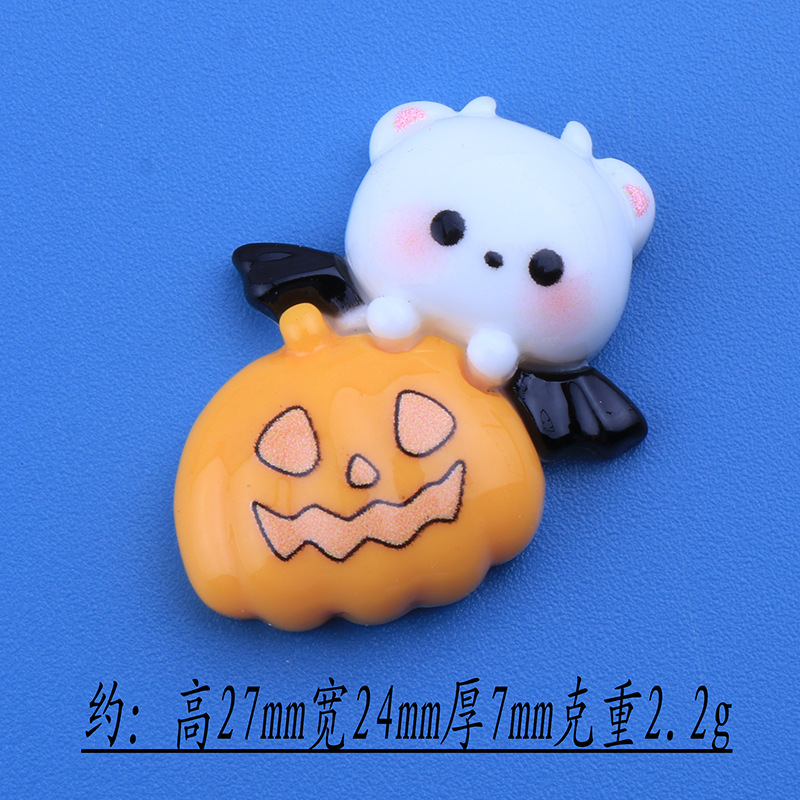 髪のひものヘアピンの冷蔵庫はキーホルダーの材料を貼ってアニメの新型のハロウィンの幽霊の装飾品の樹脂の部品を卸売りします。|undefined