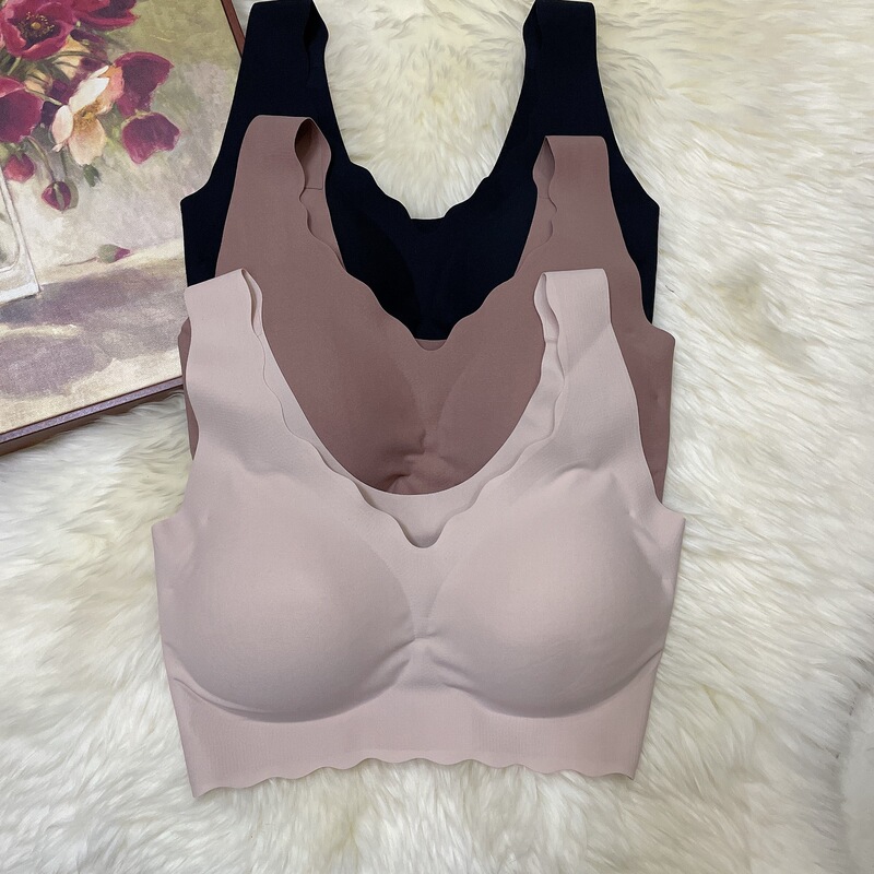 One second A change C one-piece elastic push-up double shoulder strap non-empty cup no steel ring comfortable vest bra