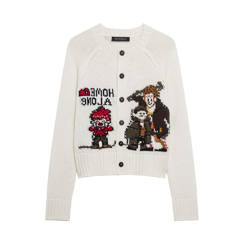Taop&Za Early Spring New Women's Casual Fashion Elegant Jacquard Knit Sweater Jacket 3920975 Taop&Za Early Spring New Women's Casual Fashion Elegant Jacquard Knit Sweater Jacket 3920975